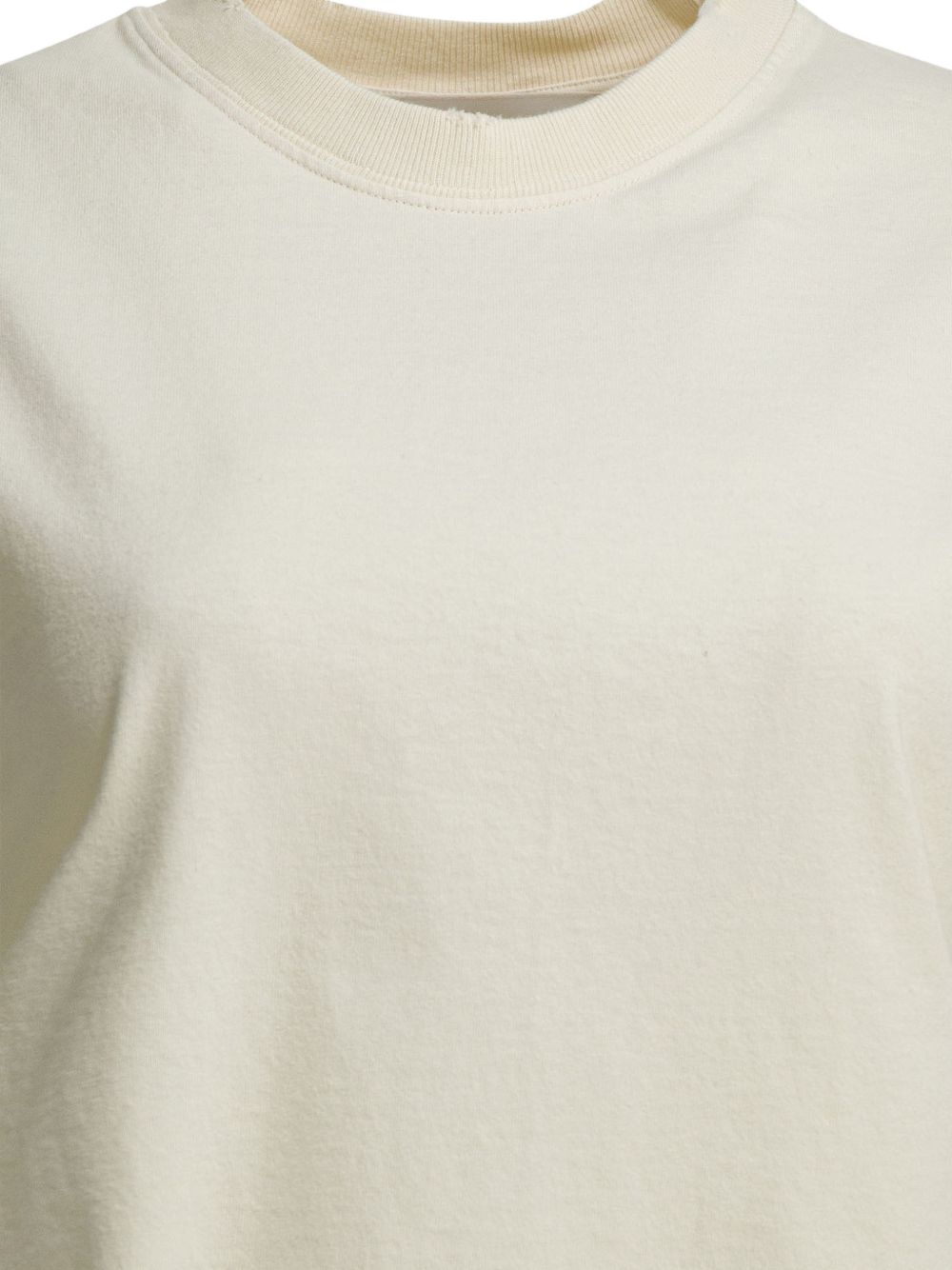 GOLDEN GOOSE T-shirt in cotone bianco con logo sul retro