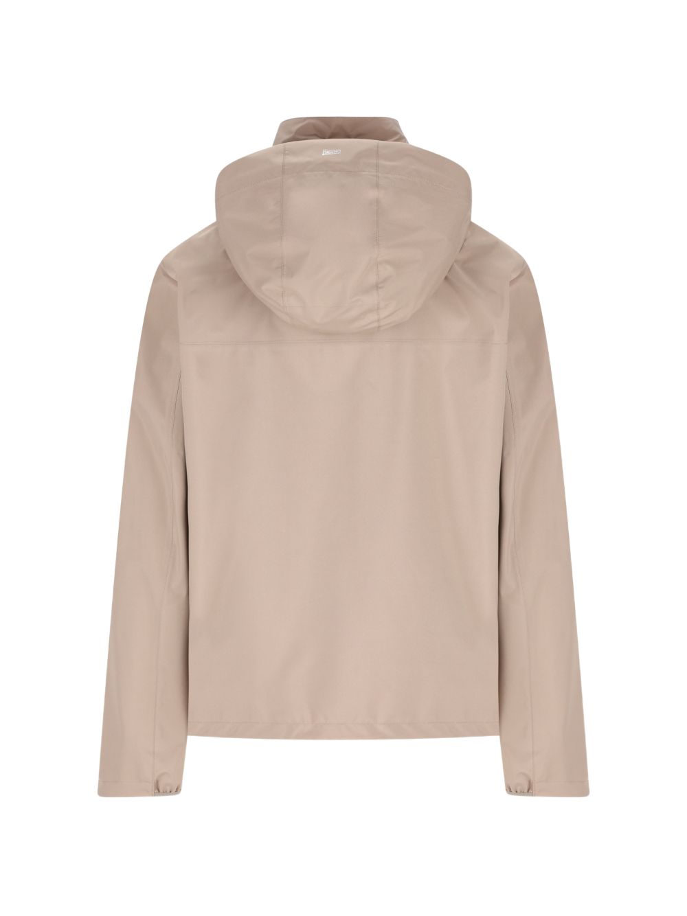HERNO Giacca con cappuccio e zip beige