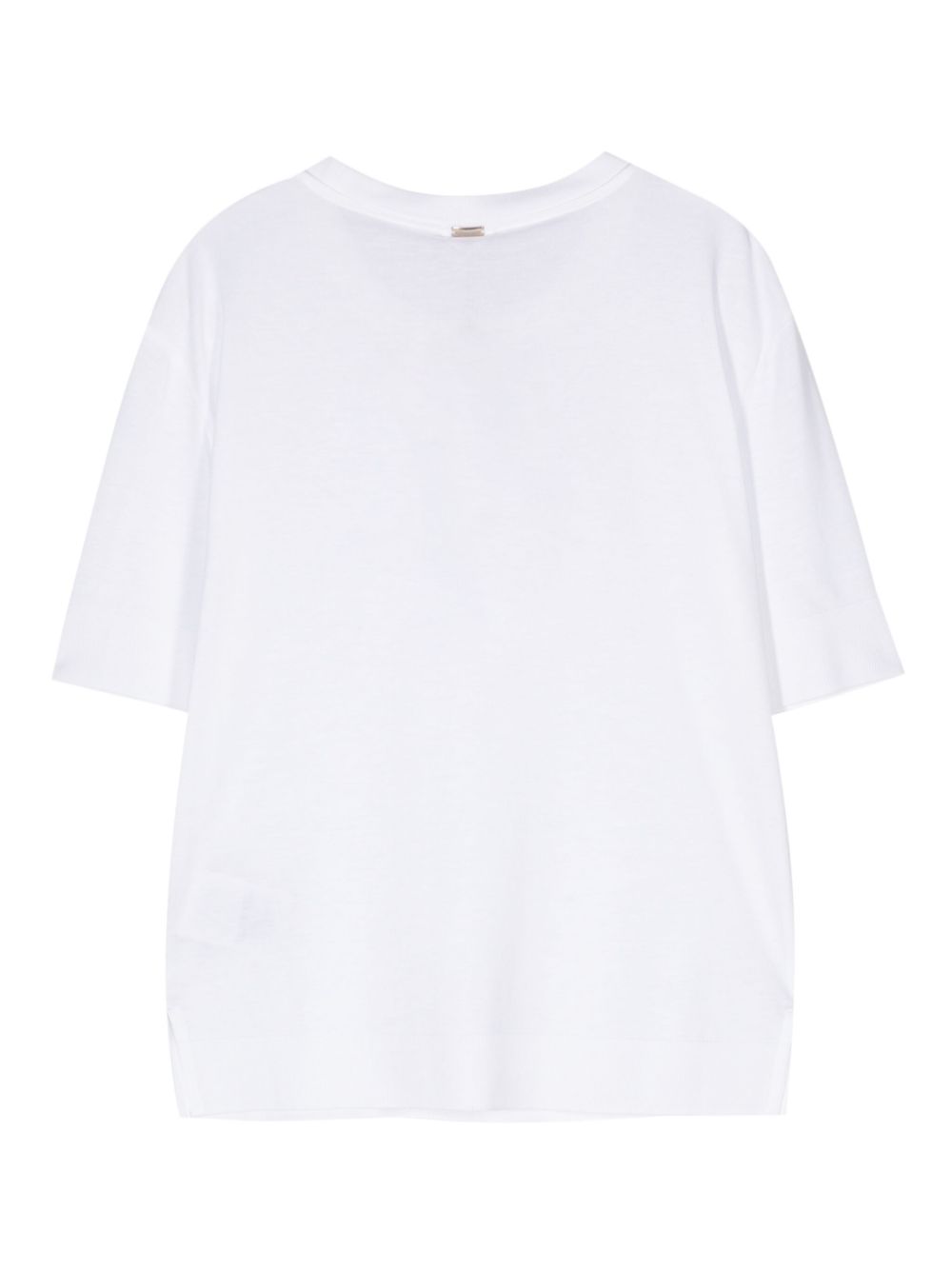 HERNO T-shirt bianca con maniche a 3/4