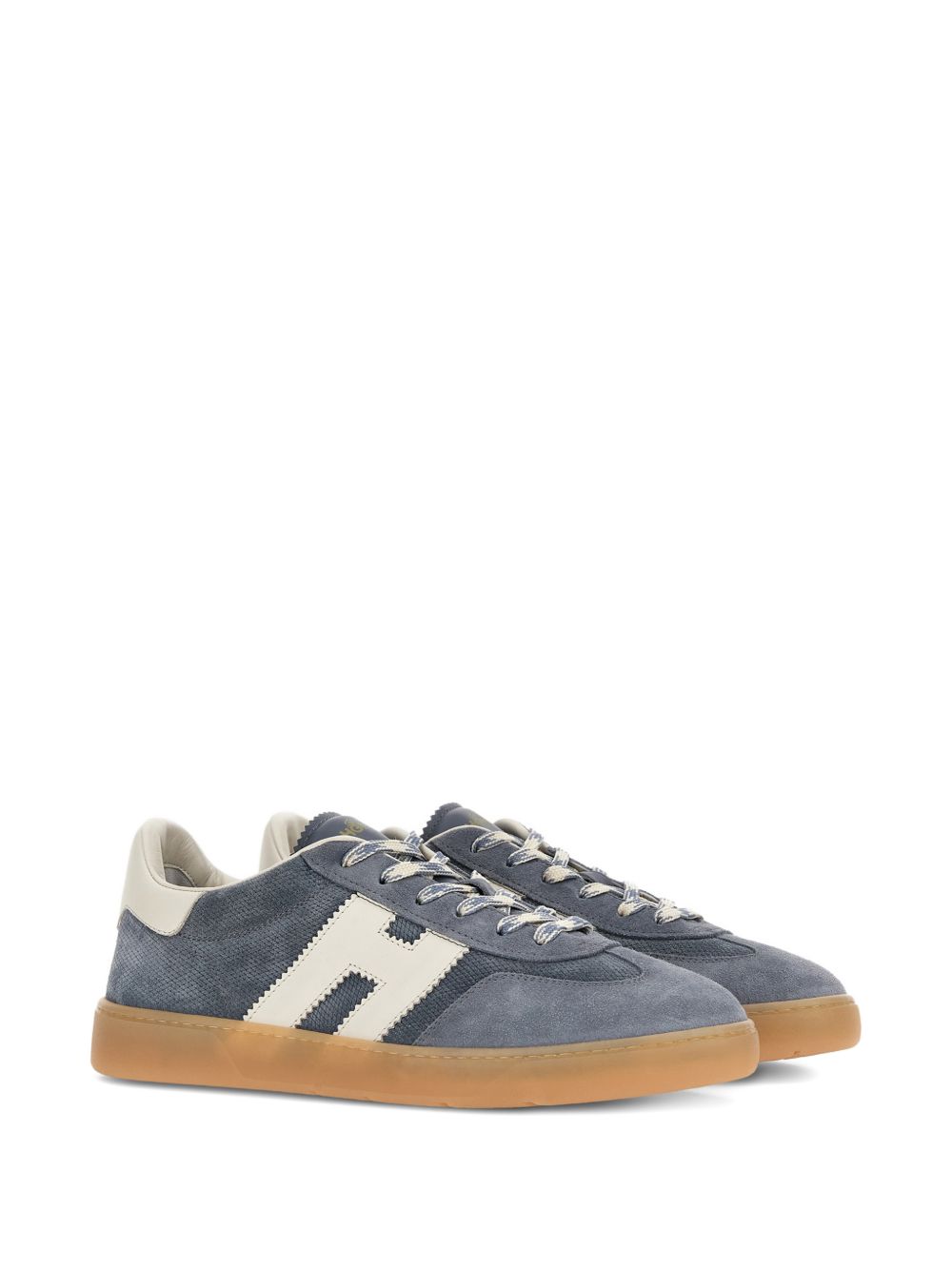 HOGAN Sneakers Cool in pelle blu/bianca