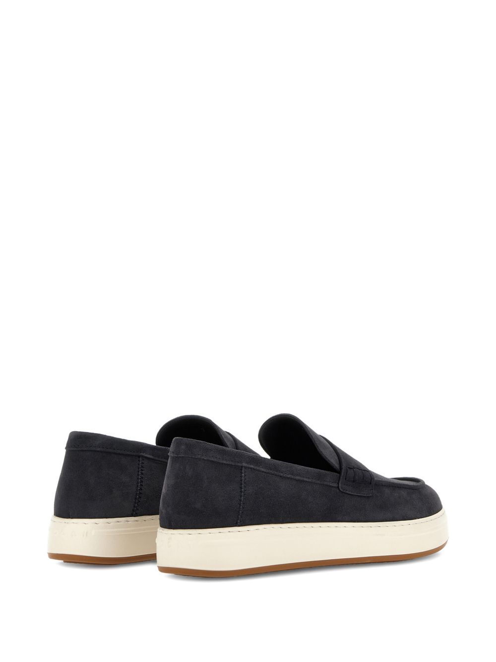 HOGAN Mocassini H-TV in pelle scamosciata blu