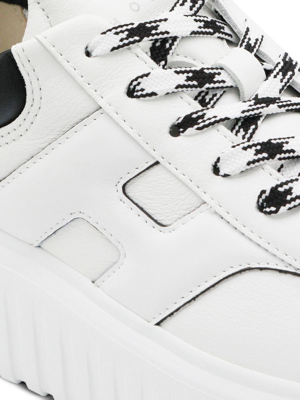HOGAN Sneakers H-Stripes in pelle bianca