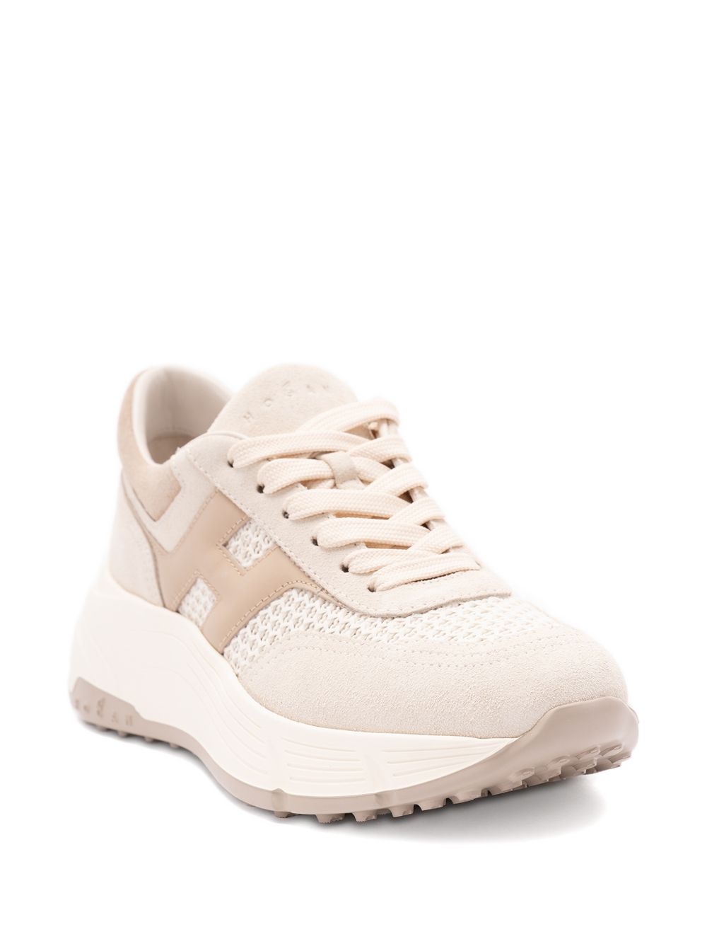 HOGAN Sneakers H669 in tonalità beige e rosa