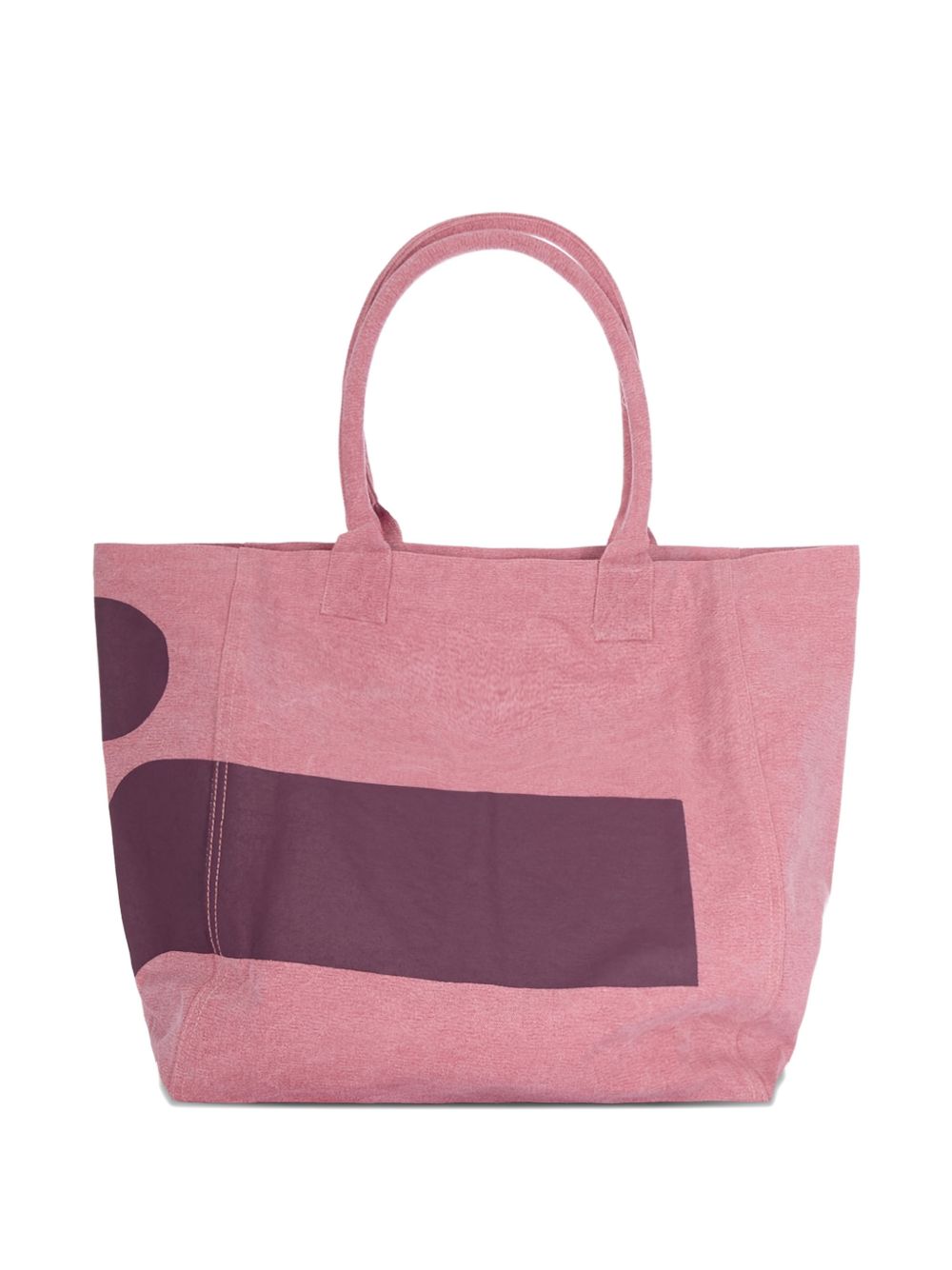 ISABEL MARANT Borsa shopping Yenky rosa in cotone