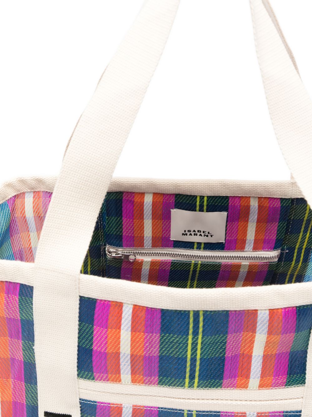 ISABEL MARANT Borsa shopping Darwen a righe multicolori