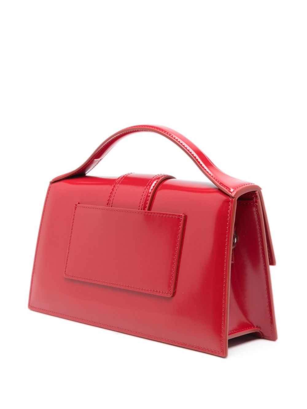 JACQUEMUS Borsa a mano Le Bambino grande in pelle rossa