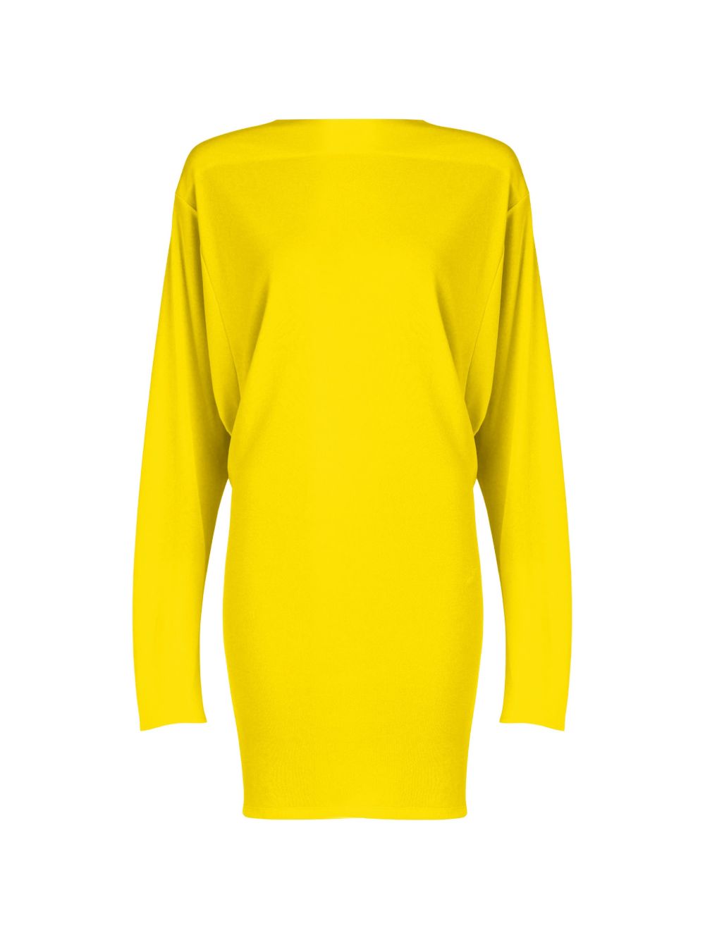 JACQUEMUS Abito corto Mistral giallo con buco