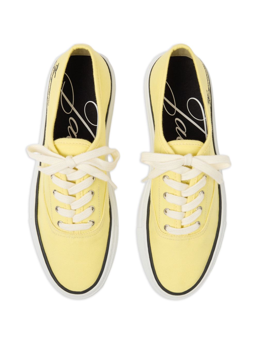 JACQUEMUS Skate sneakers in cotone giallo