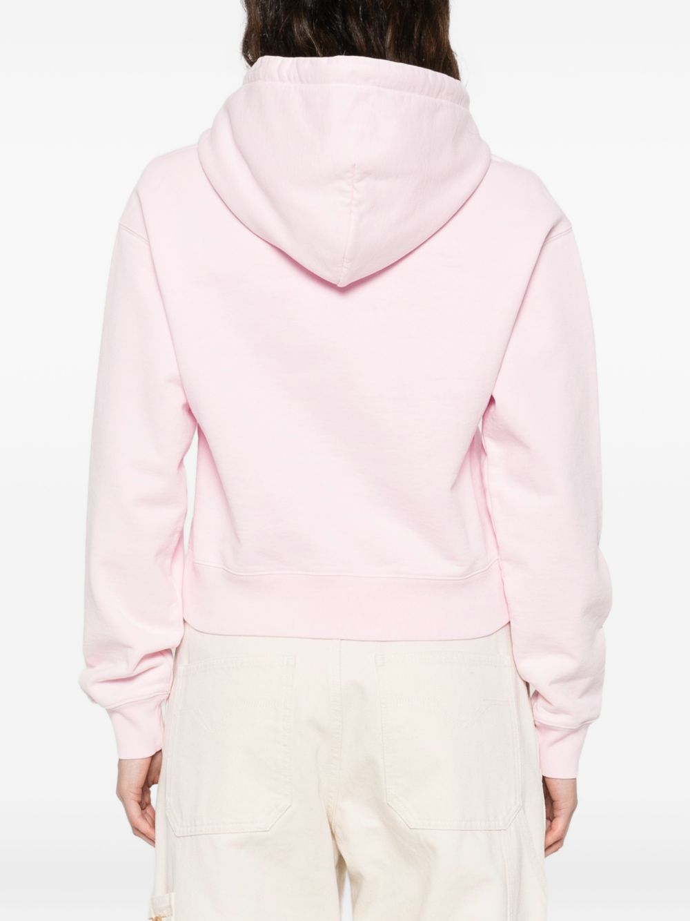 JACQUEMUS Felpa Gros Grain rosa con cappuccio