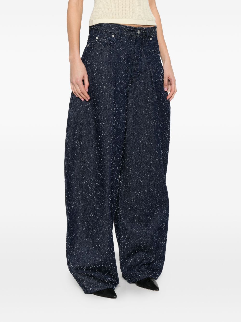 JACQUEMUS Pantaloni in denim de-Nîmes Ovalo