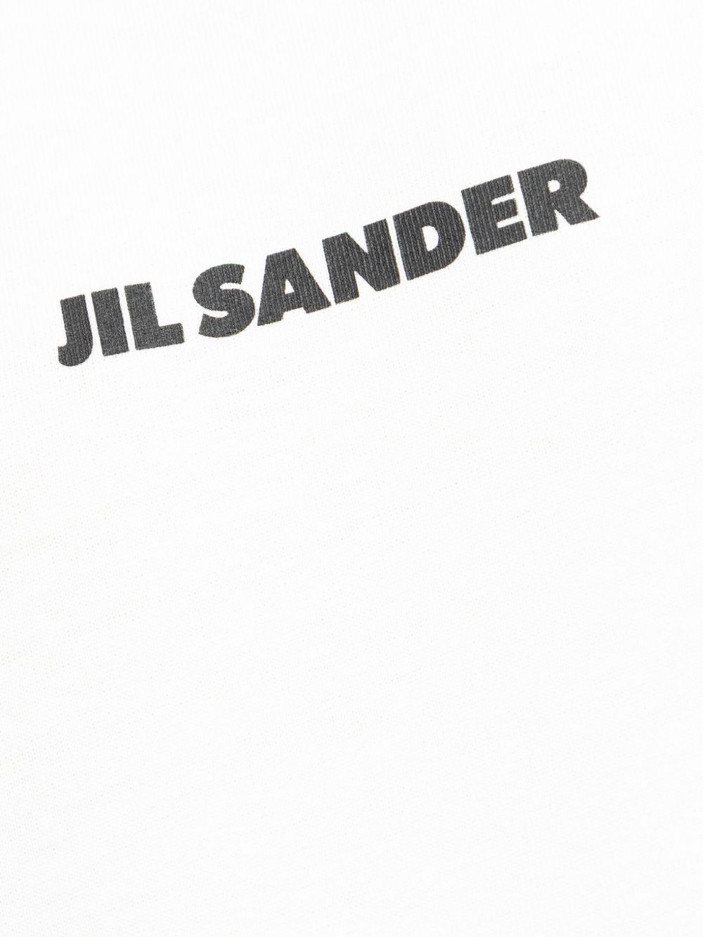 JIL SANDER T-shirt in cotone bianco con logo