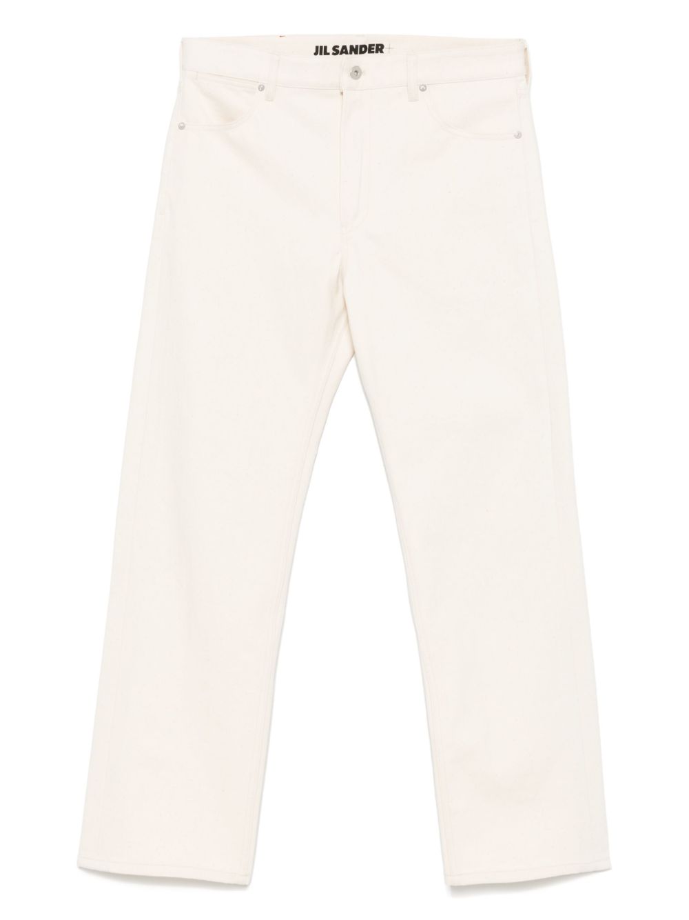 JIL SANDER Jeans denim in cotone beige