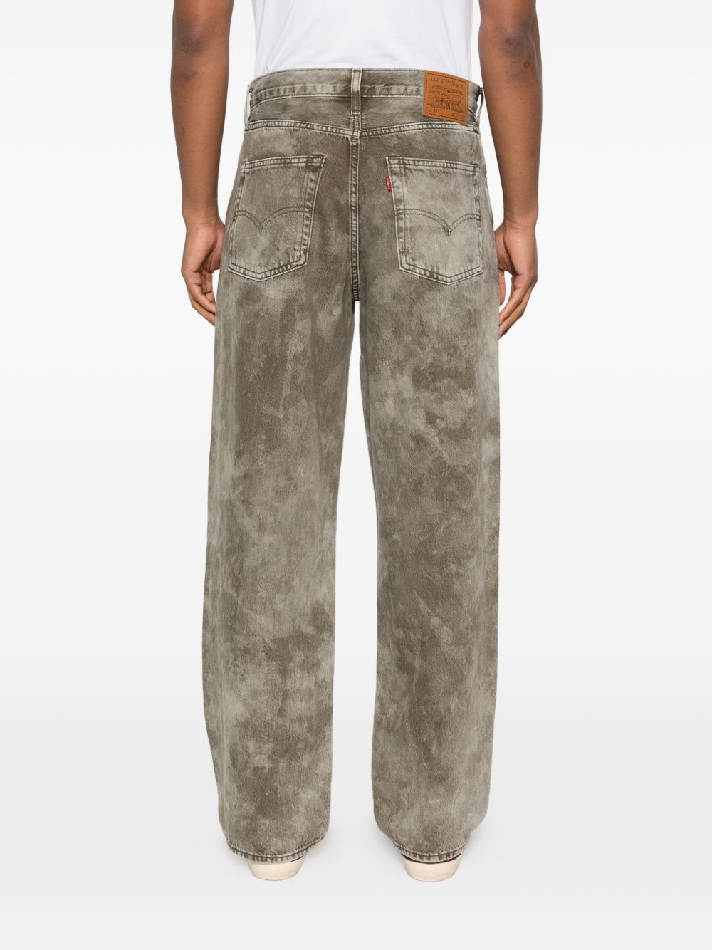 LEVIS Jeans 578 verde chiaro tie-dye a cinque tasche