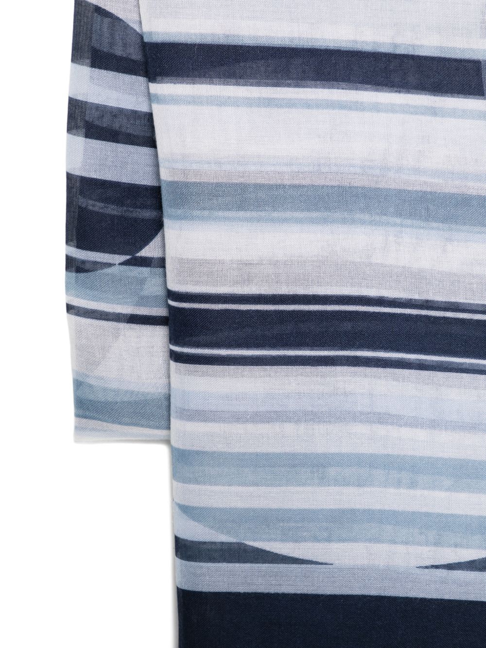 LIUJO Foulard a righe sui toni del blu