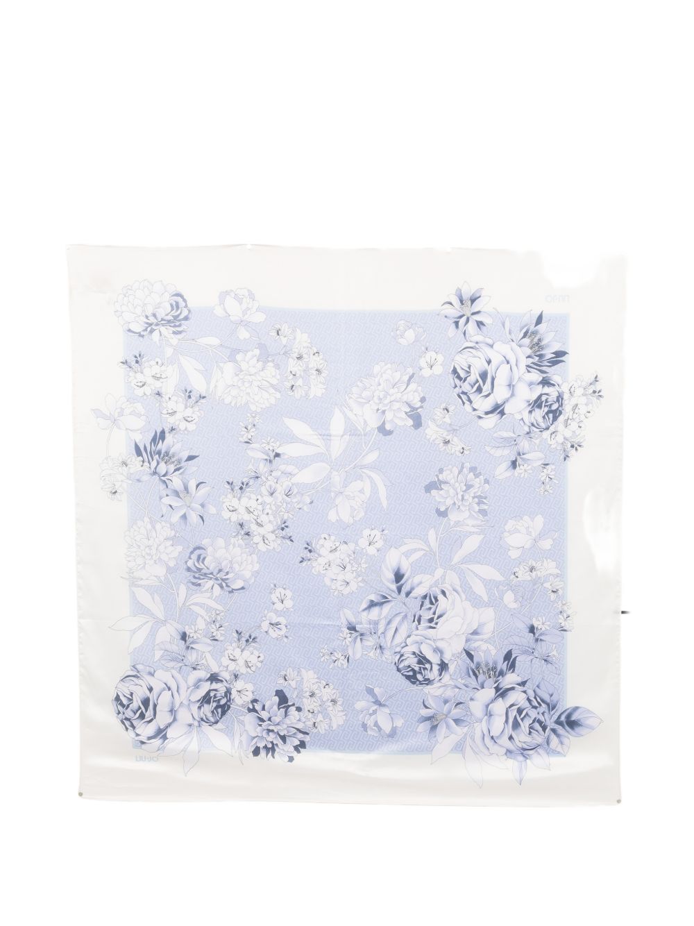 LIUJO Foulard celeste con stampa floreale