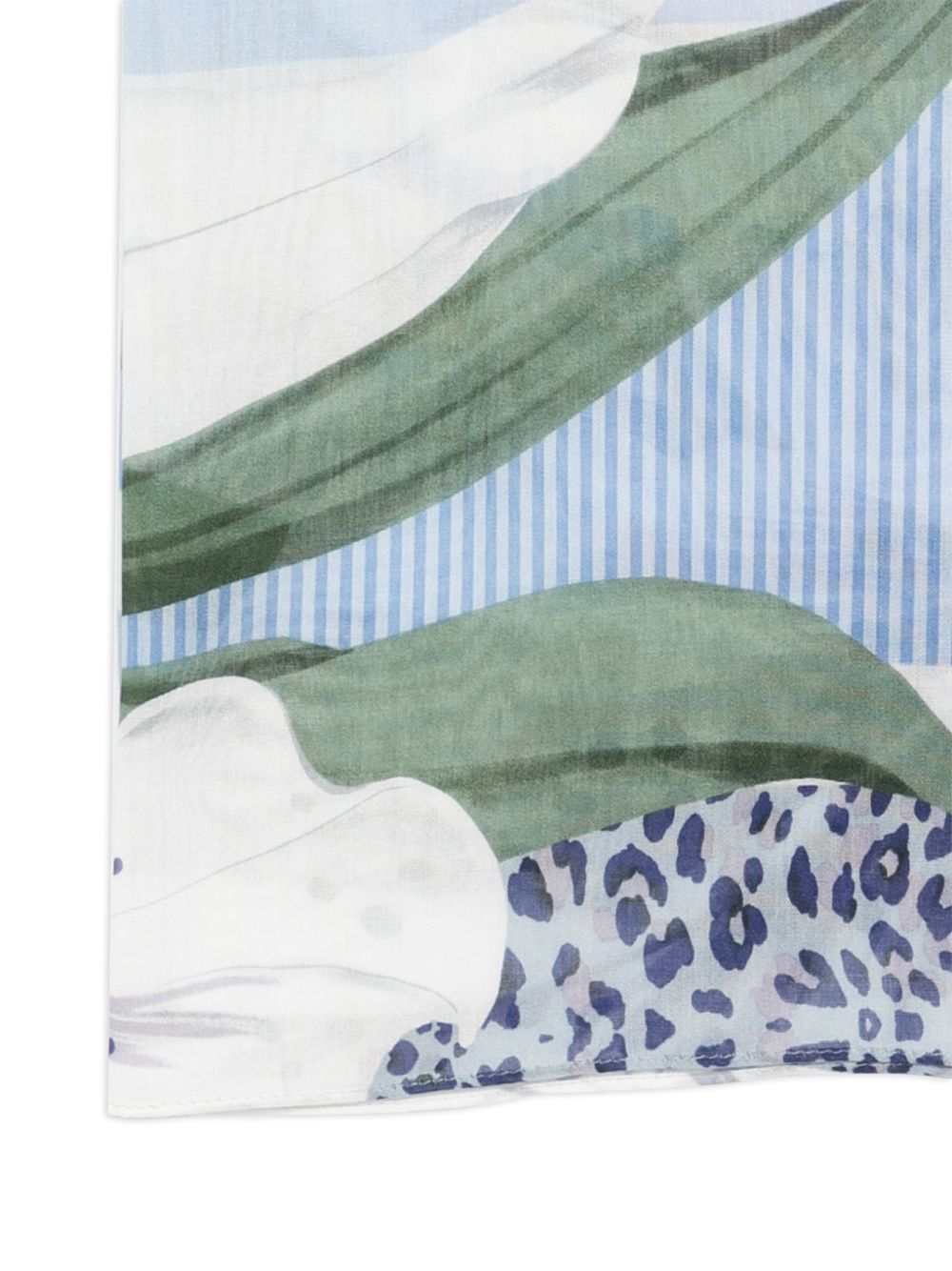 LIUJO Foulard con fantasia floreale azzurra