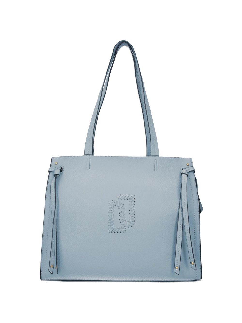 LIUJO Borsa a mano azzurro con logo impresso