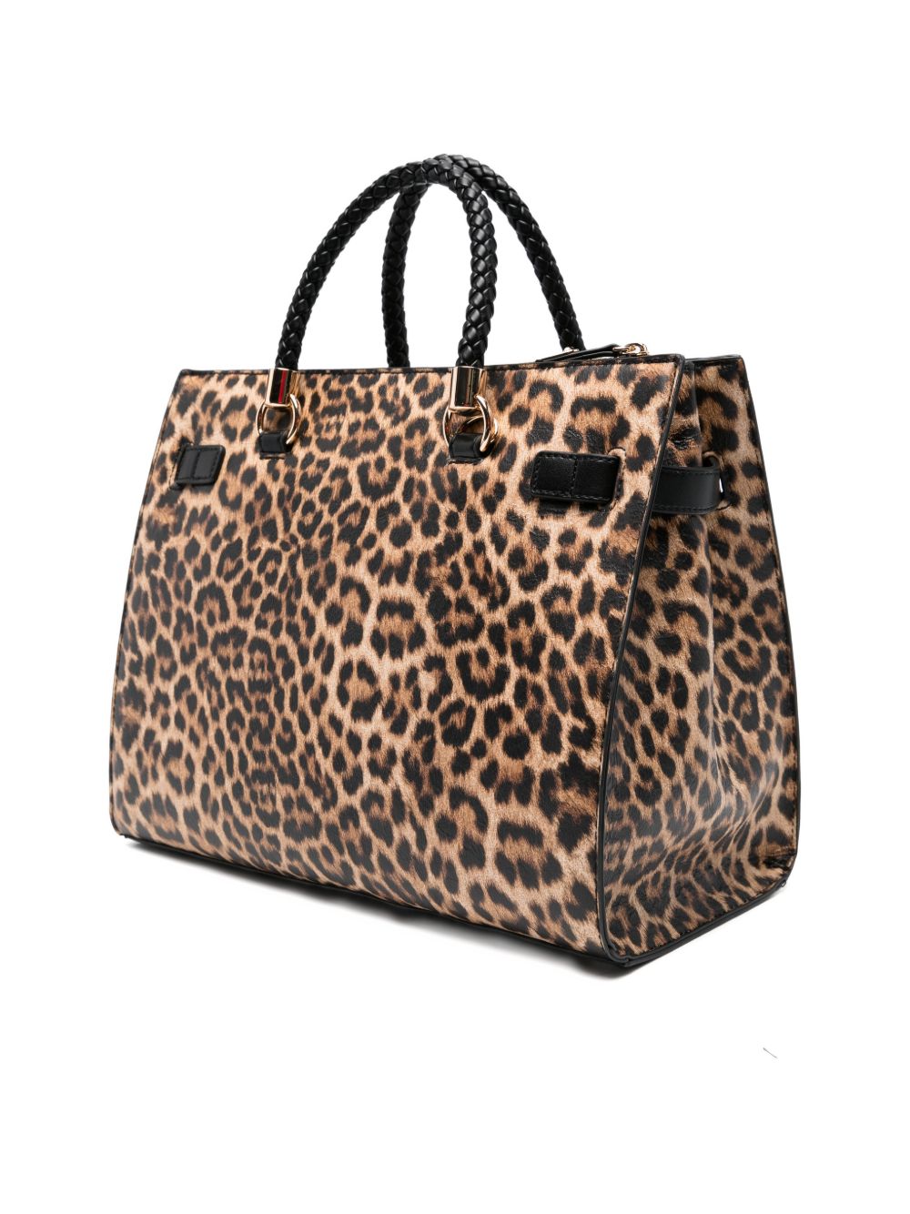 LIUJO Borsa a mano tote con stampa animalier