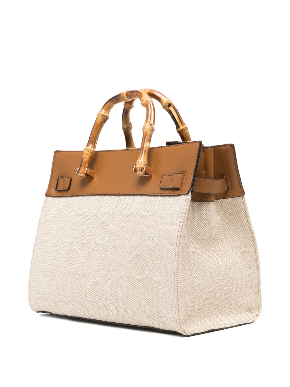LIUJO Borsa a mano con manici di bamboo