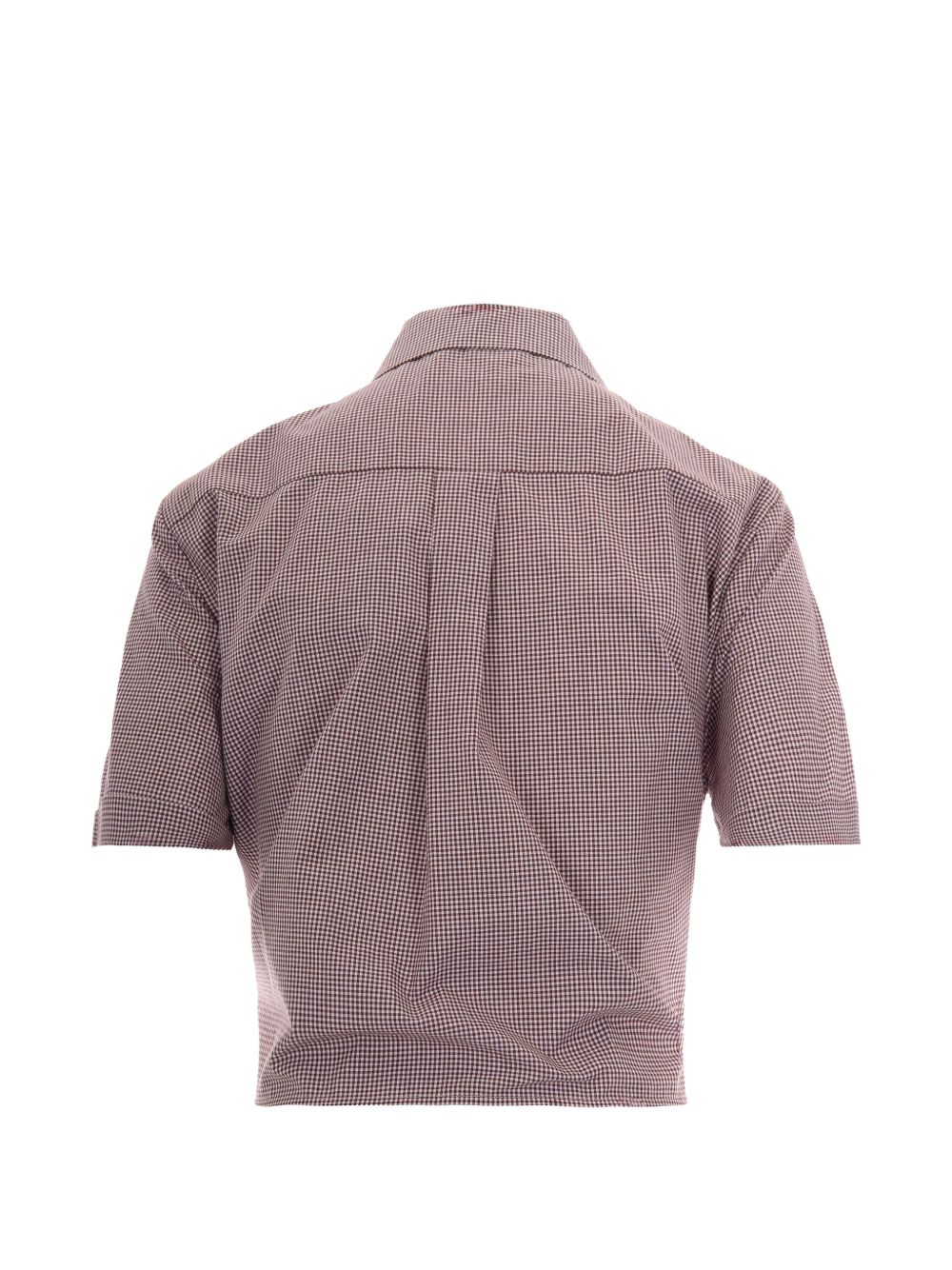 LIUJO Camicia con nodo in vita e strass a maniche corte