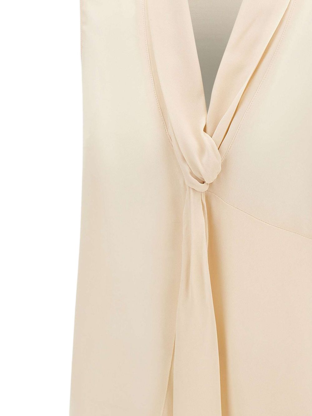 LIUJO Top elegante beige con nodo chic