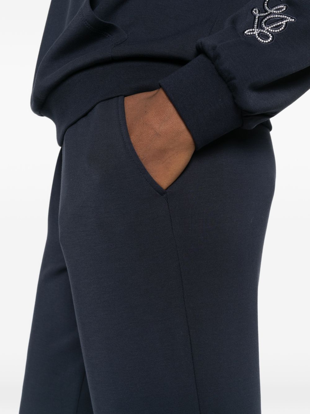 LIUJO Tuta sportiva blu con zip al collo