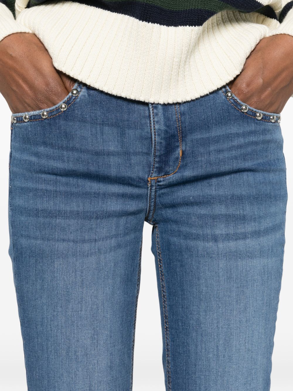 LIUJO Jeans blu con applicazioni