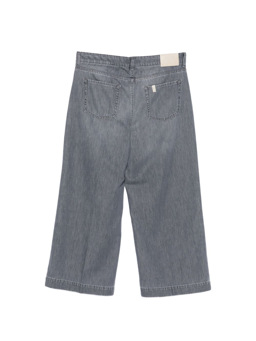 LIUJO Jeans grigio a gamba larga
