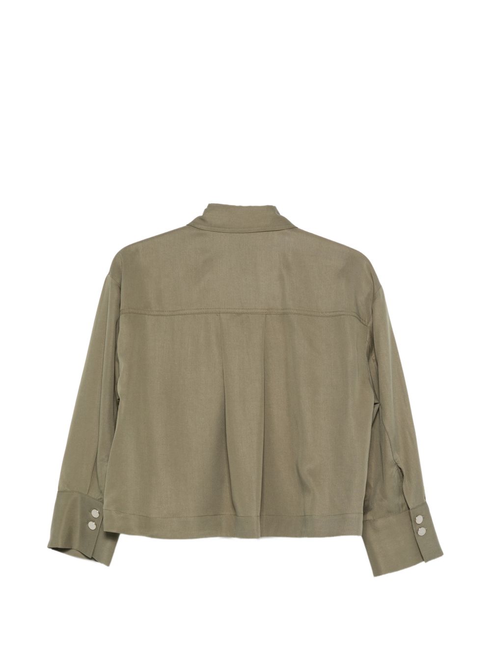 LIUJO Camcia verde oliva corta in vita con tasche