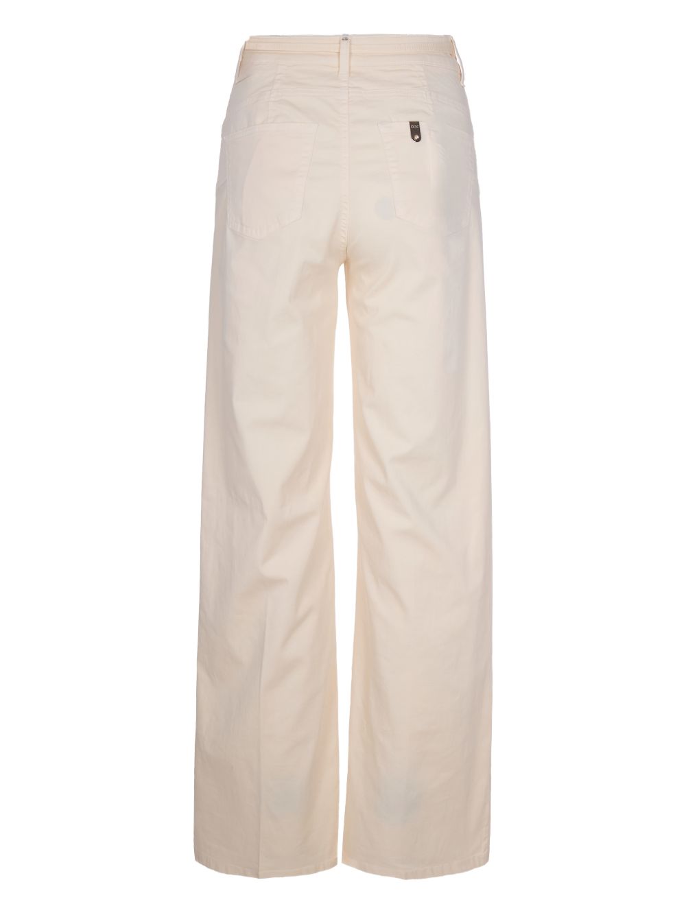 LIUJO Jeans color panna con fibbia dorata