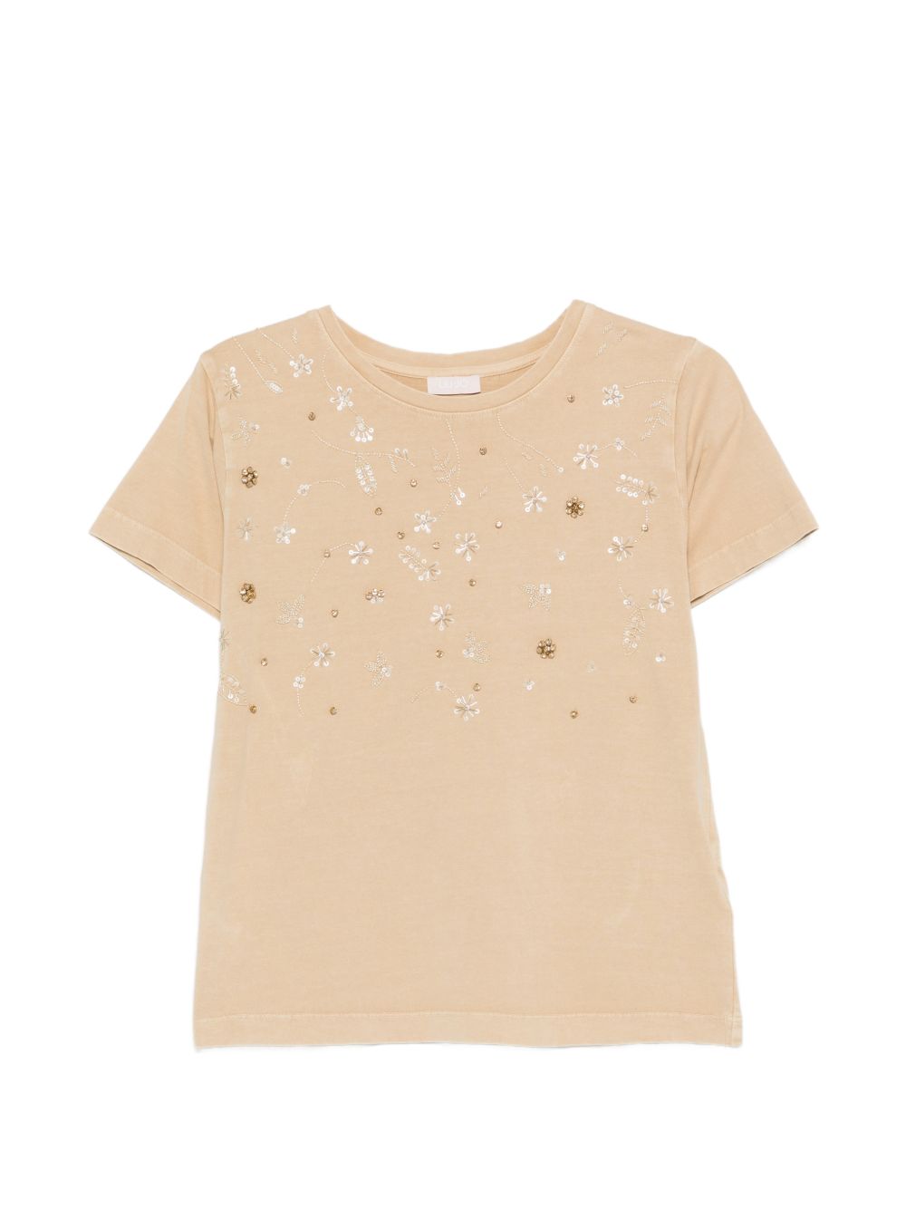 LIUJO T-shirt arancione con ricami