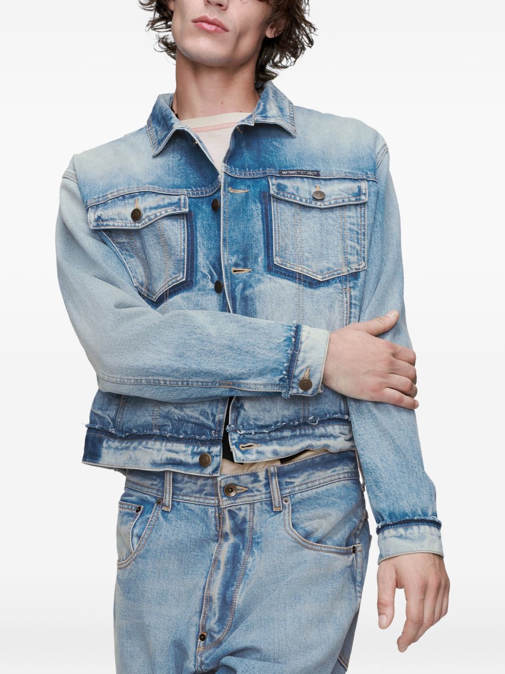 MAISON MARGIELA Giacca in denim azzurro chiaro