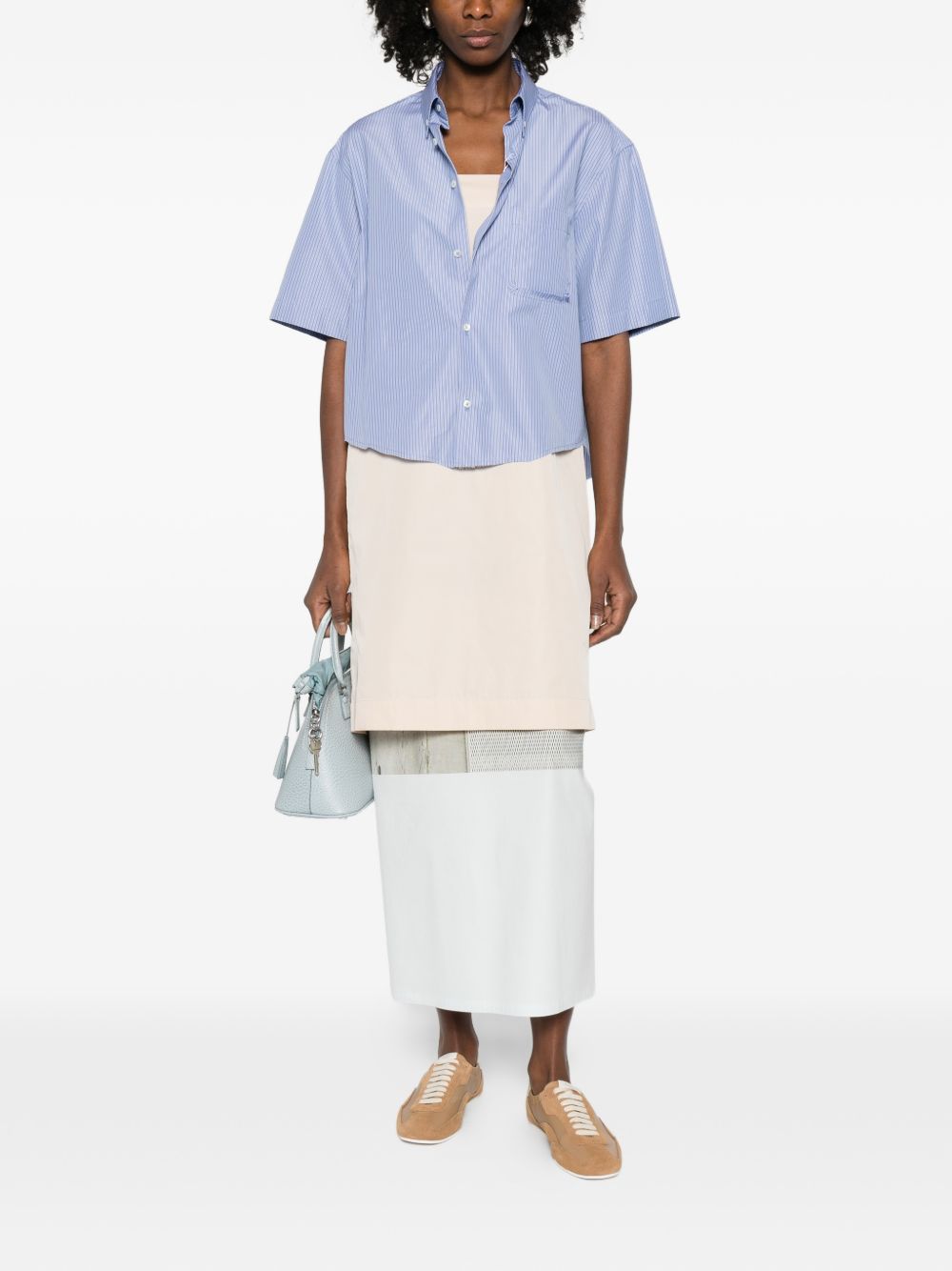 MAISON MARGIELA Camicia a maniche corte in cotone