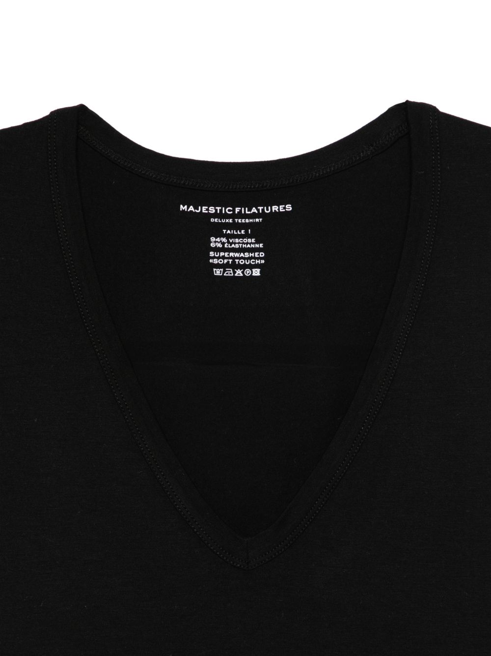 MAJESTIC FILATURES T-shirt senza maniche nero