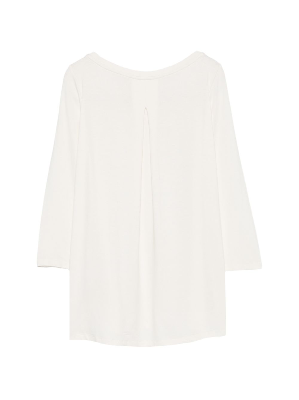 MAJESTIC FILATURES Maglia color panna con scollo a barca