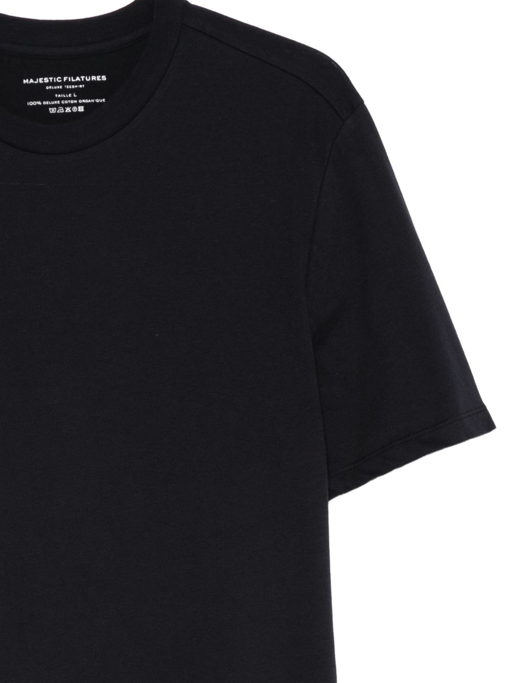 MAJESTIC FILATURES T-shirt in cotone nero