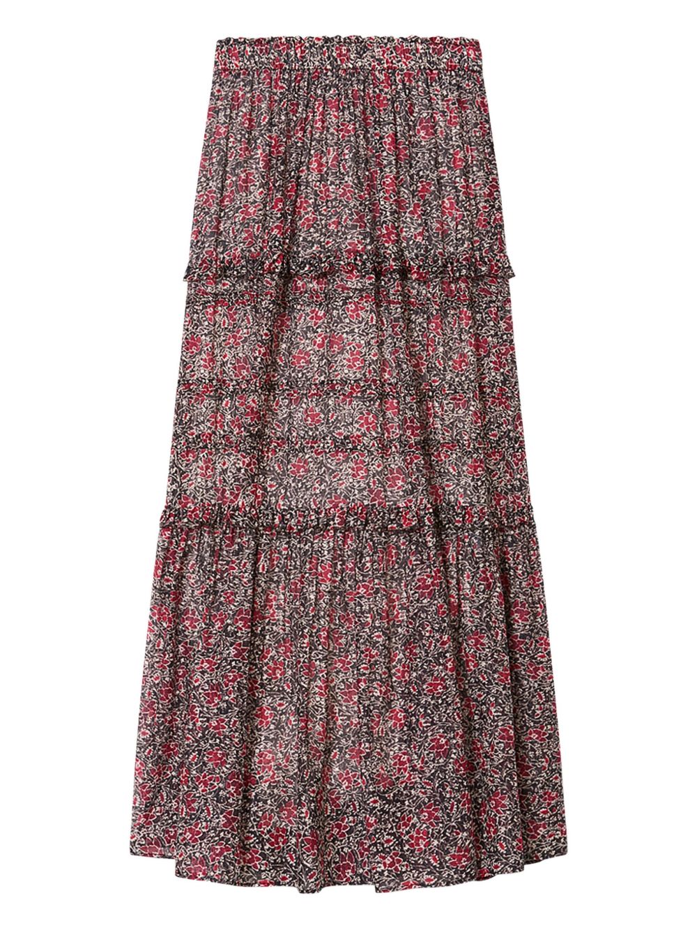 MARANT ETOILE Gonna lunga in cotone con stampa floreale
