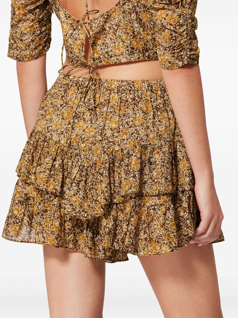 MARANT ETOILE Shorts multicolore in fresco cotone