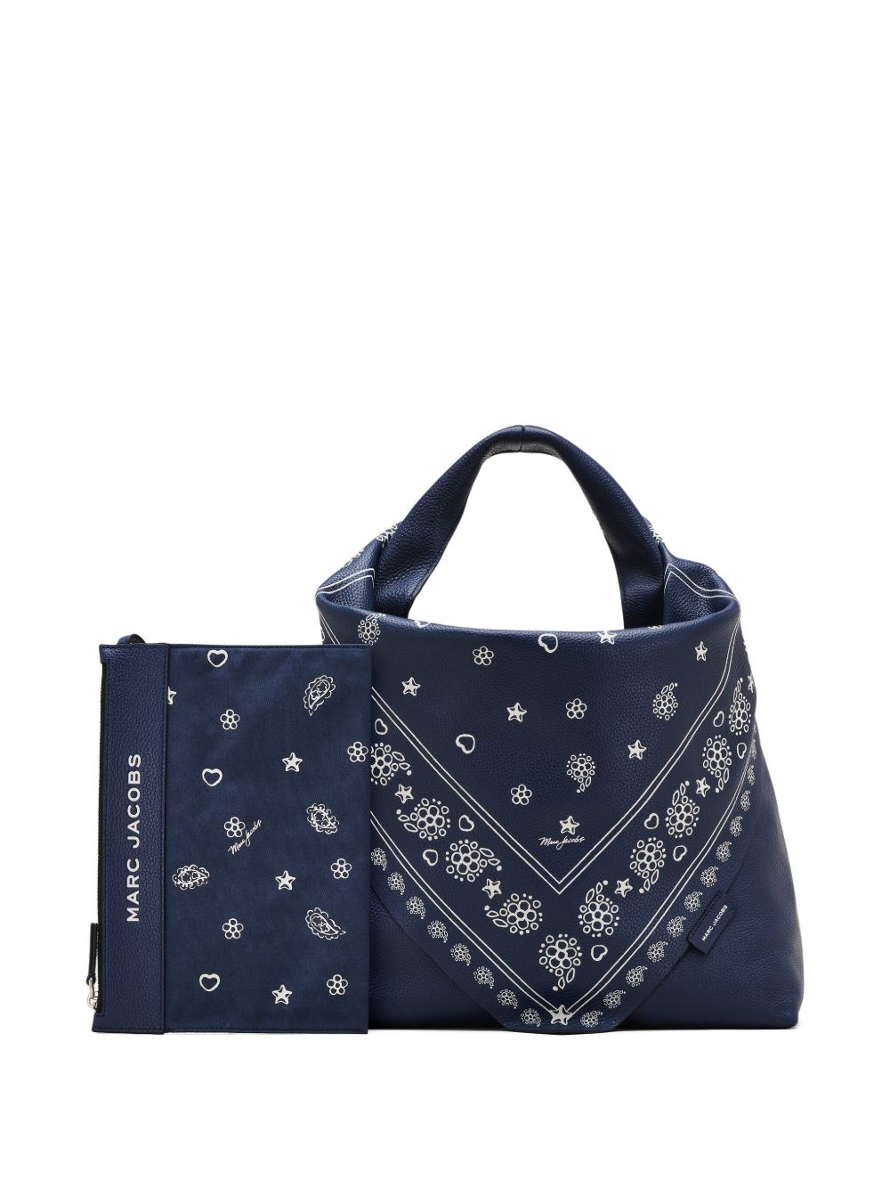MARC JACOBS Borsa a spalla sack in pelle con effetto bandana
