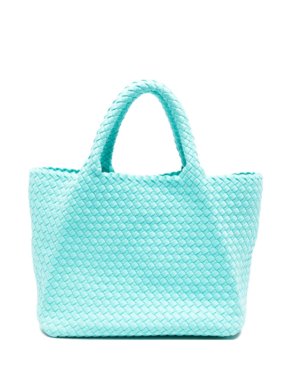 MARREA Borsa a mano celeste con texture intrecciata