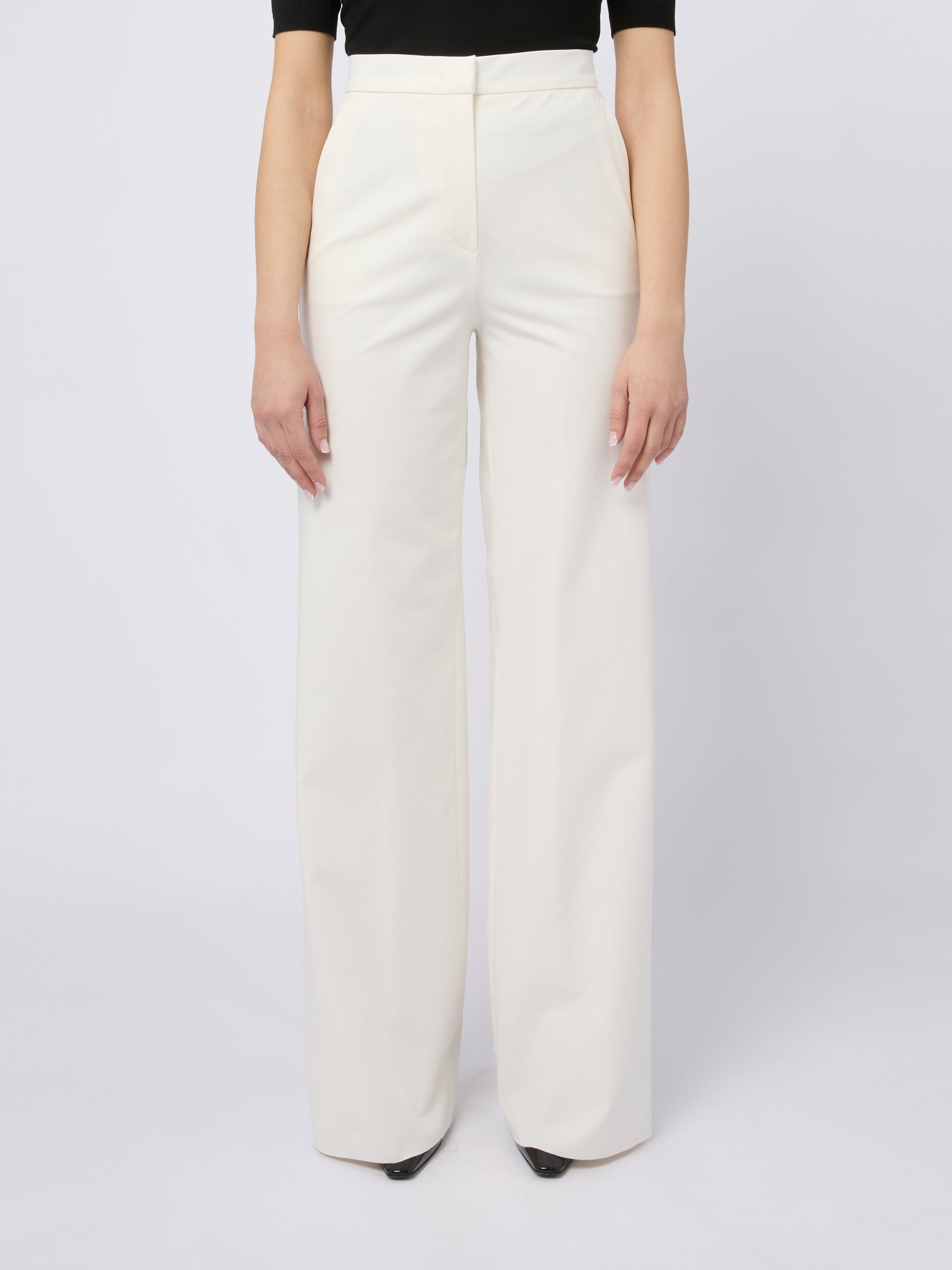 MAX MARA Pantaloni lunghi Dentice color bianco