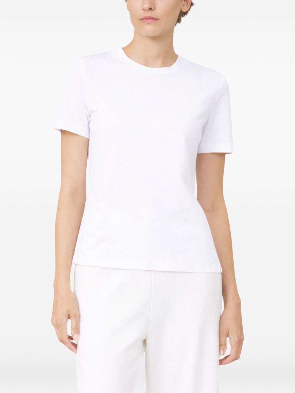 MAX MARA T-shirt a maniche corte Mxpmadia in cotone bianco