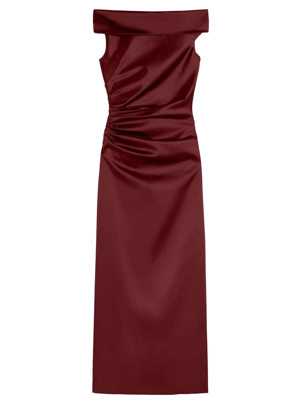 MAX MARA PIANOFORTE Abito elegante Opaco rosso scuro