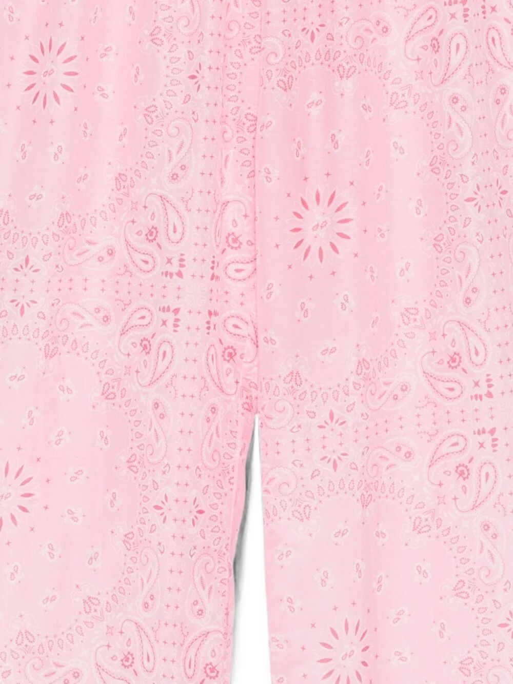 MC2 SAINT BARTH Pantaloni Amalia in cotone misto seta rosa con stampa paisley