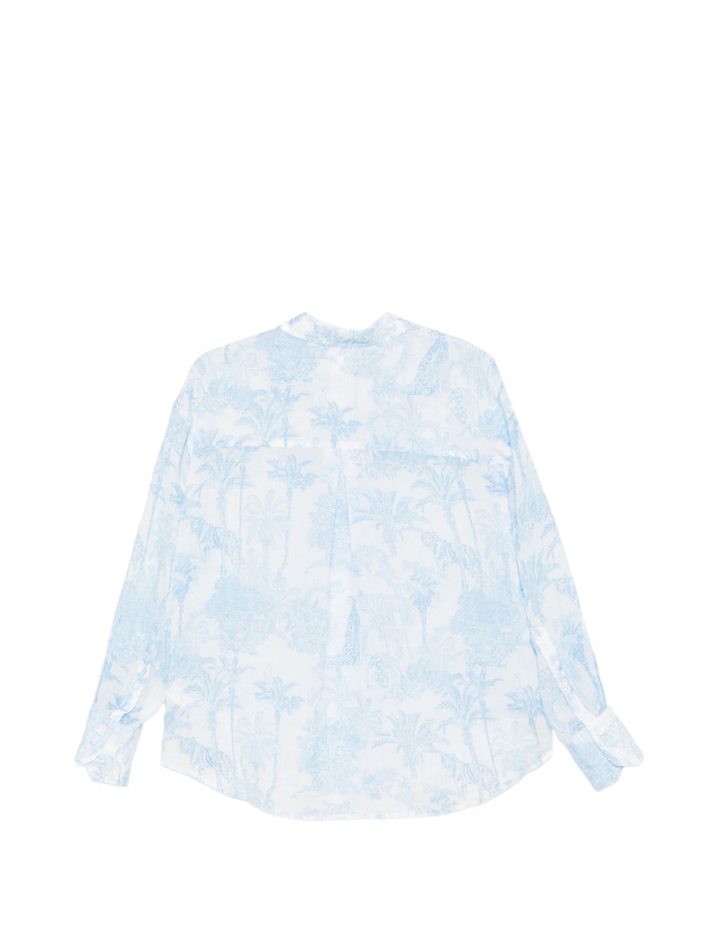 MC2 SAINT BARTH Camicia Cristal con fantsia azzurra