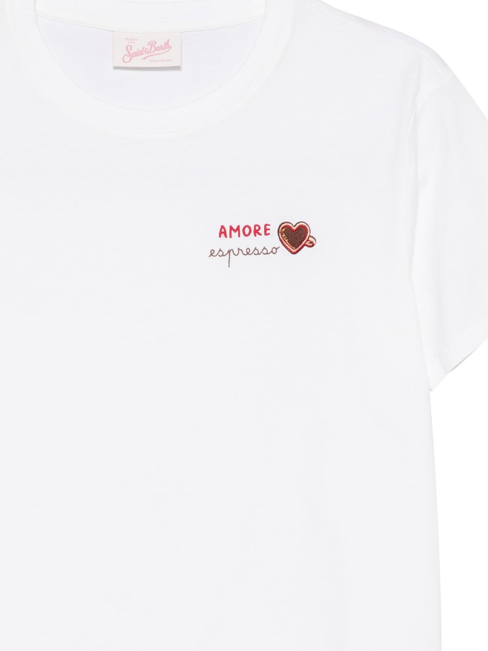 MC2 SAINT BARTH T-shirt Emilie in cotone bianco