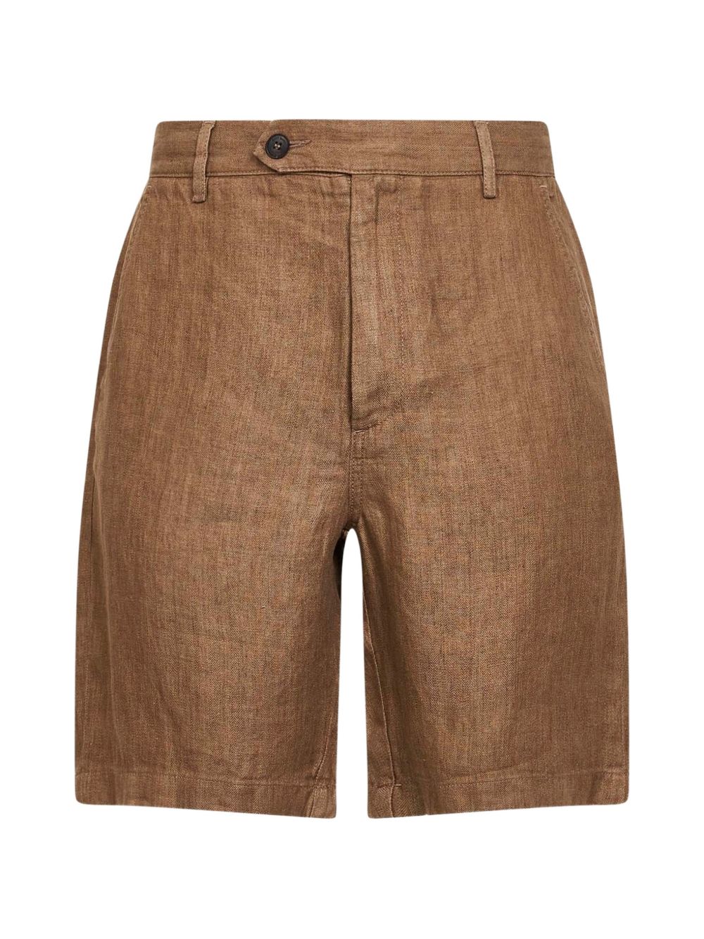 MC2 SAINT BARTH Shorts marroni Sebastiani in lino