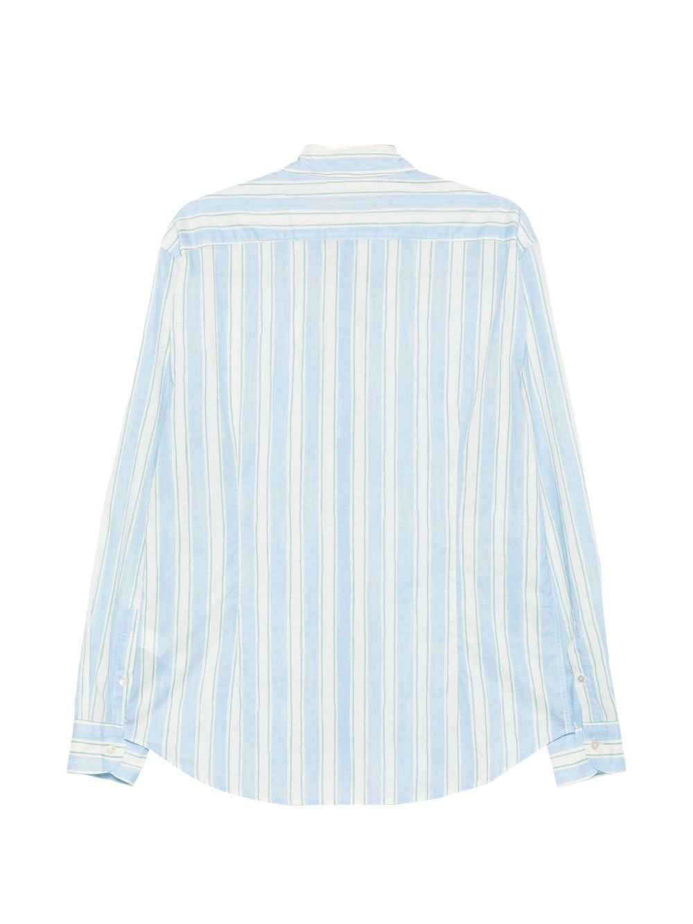 MC2 SAINT BARTH Camicia Sikelia in cotone a righe bianche e azzurre