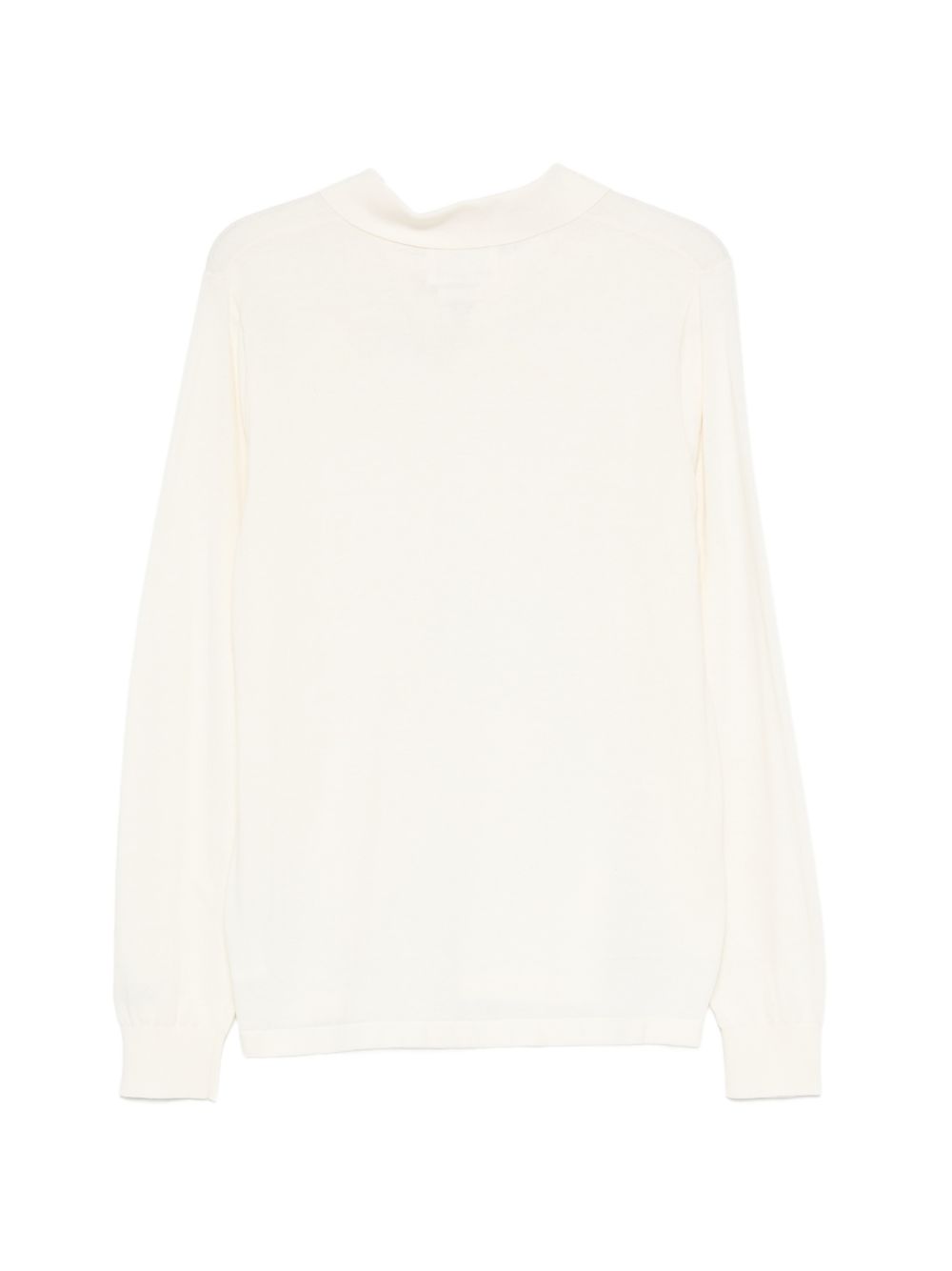 MC2 SAINT BARTH Polo Sloan a maniche lunghe in cotone beige