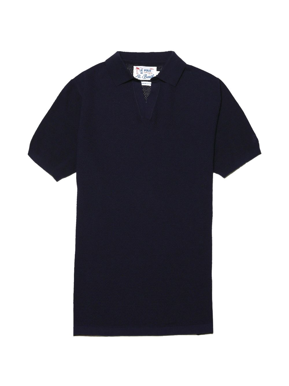 MC2 SAINT BARTH Polo Sloan Mesh in cotone blu